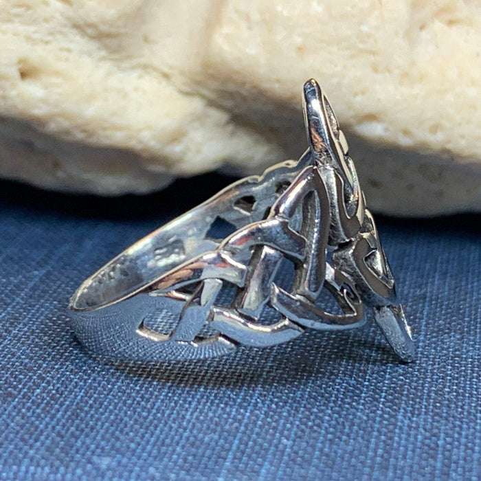Double Trinity Knot Ring -  - Ring
