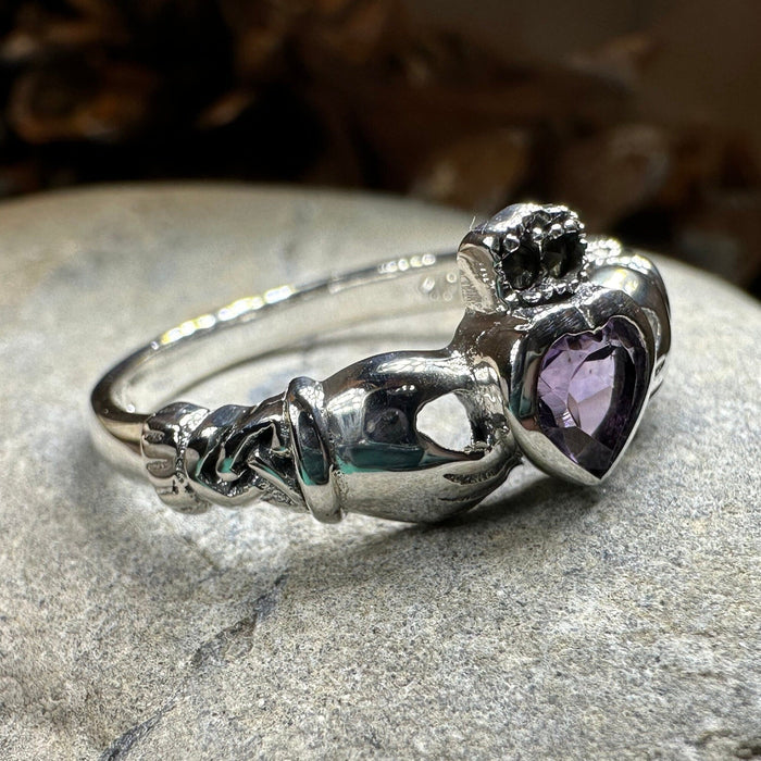 Eriu Marcasite Claddagh Ring -  - Ring
