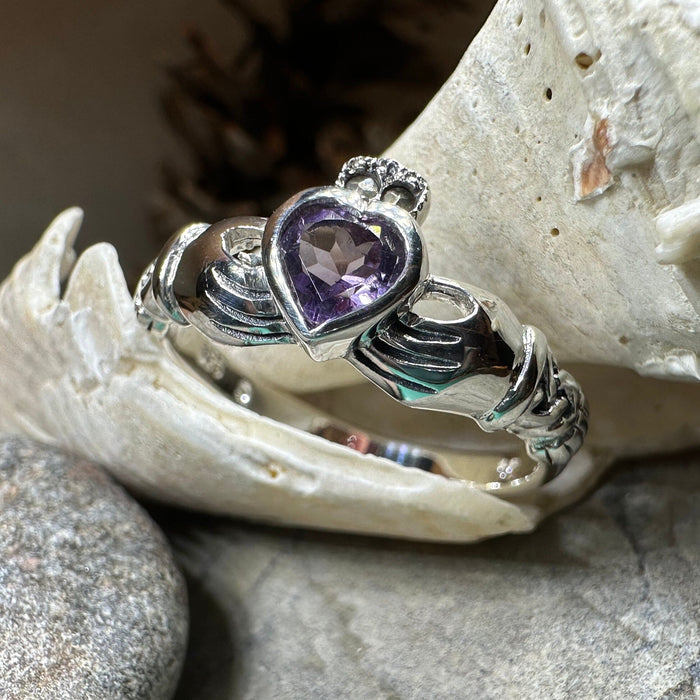 Eriu Marcasite Claddagh Ring -  - Ring