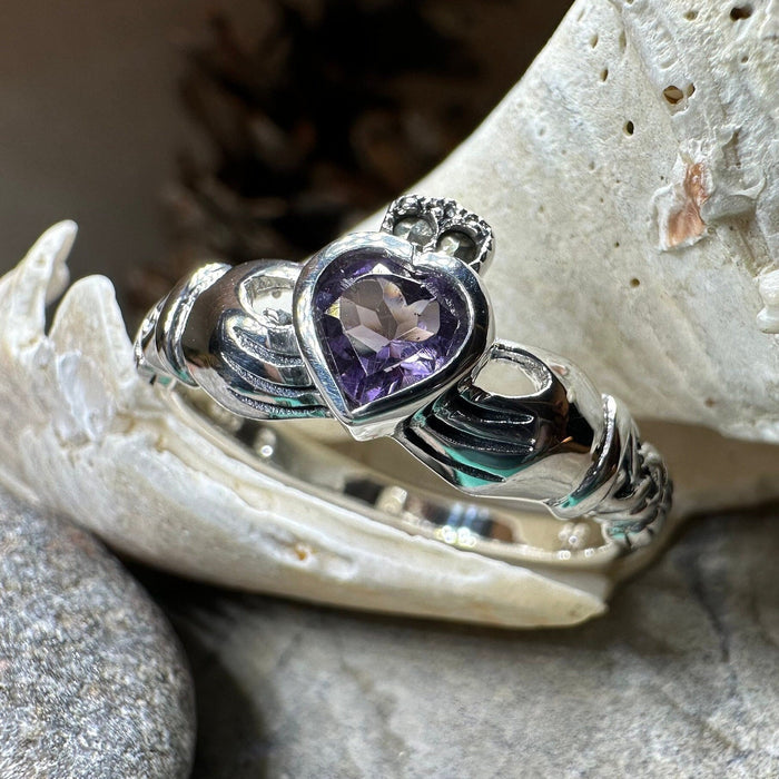 Eriu Marcasite Claddagh Ring -  - Ring
