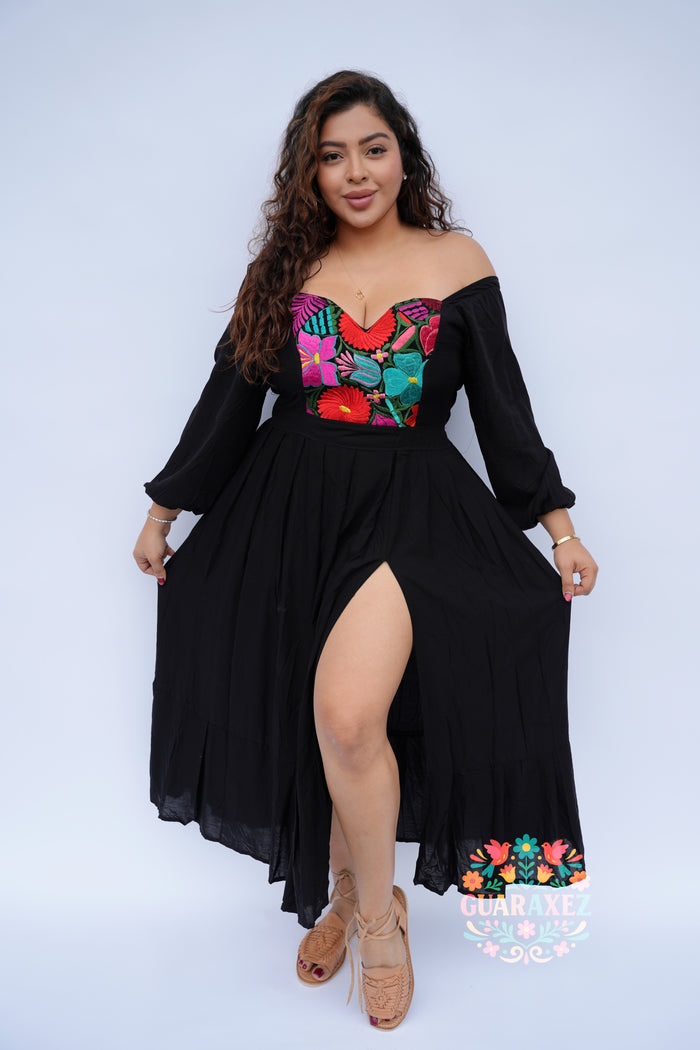 Esme Long Sleeve Dress Black