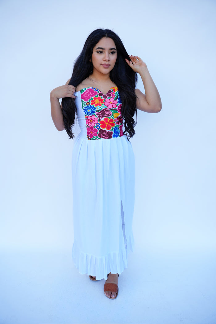 Esmeralda Dress White