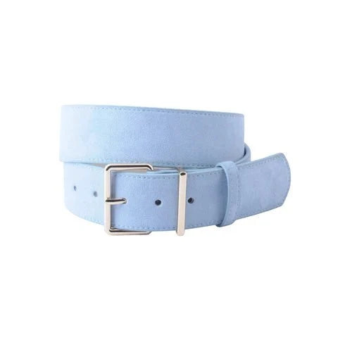 Everyday Essentials Springtime Belt With Sharp Angular Buckle In Light Blue - Macoma Boutique310 Accessories/Jewelry