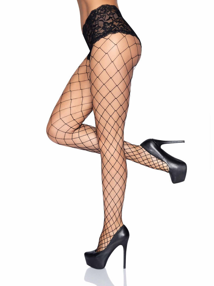 Evie Fence Net Tights - Unique Design -  - Fishnet Tights