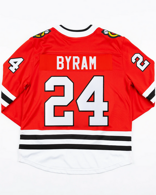 Fanatics Chicago Blackhawks Bowen Byram Breakaway Replica Home Pressed Jersey