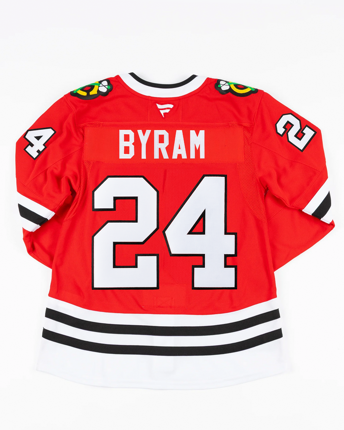 Fanatics Chicago Blackhawks Bowen Byram Premium Home Pressed Jersey