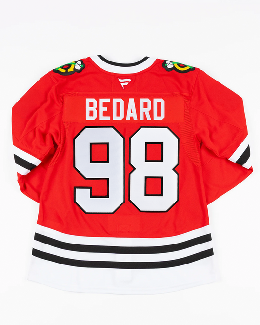 Fanatics Chicago Blackhawks Connor Bedard Premium Home Pressed Jersey