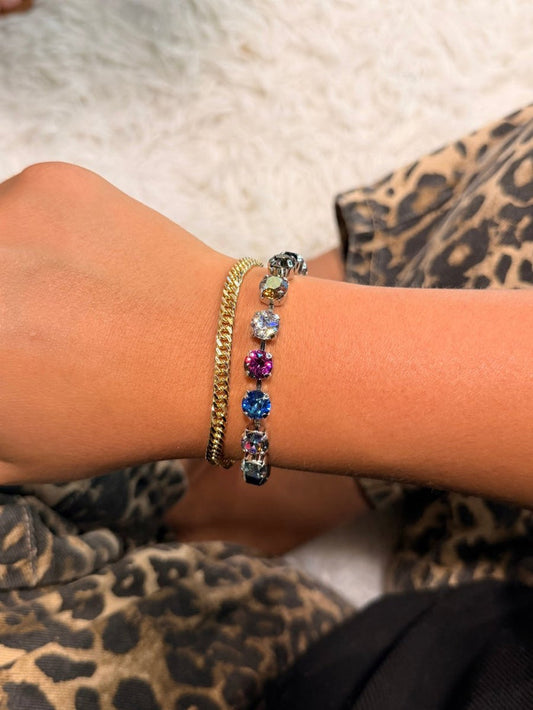 Finishing Touch Bracelet in Silver Dark Mix - Macoma Boutique315 Jewelry