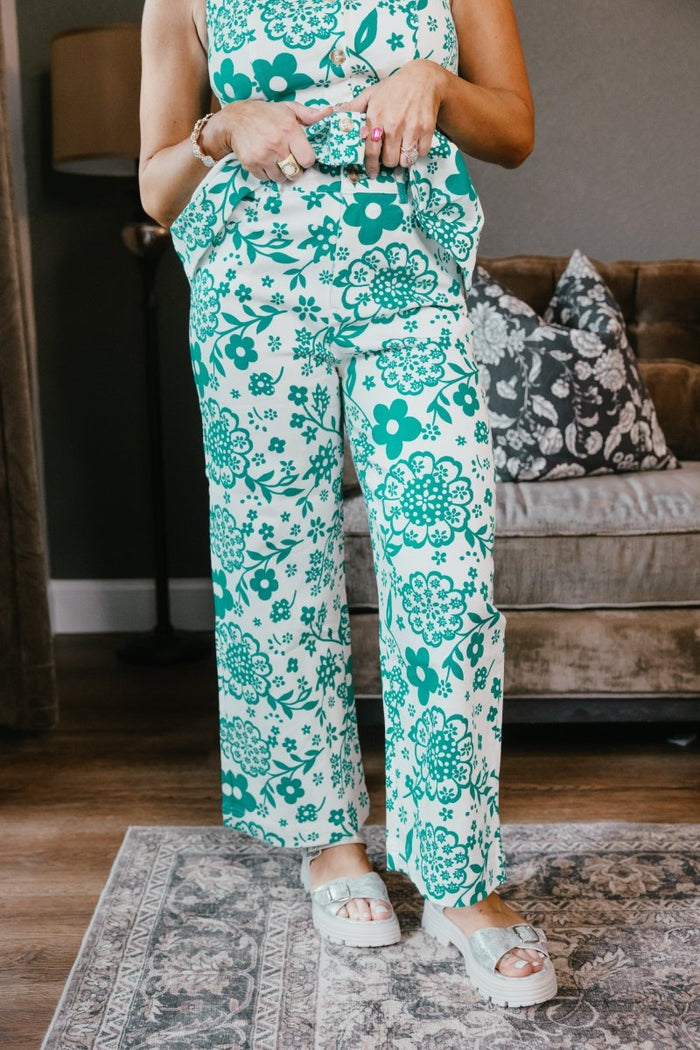 Floral Frenzy Pants - Macoma Boutique210 Other Bottoms