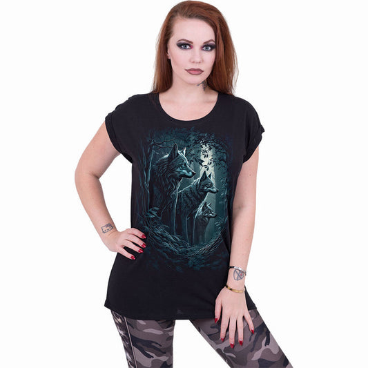 FOREST GUARDIANS - Turnup Sleeve Loosefit Tee -  - Tops - Short Sleeve