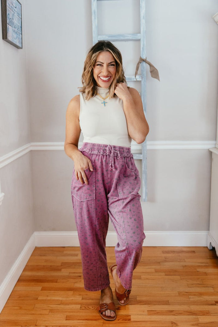 Forget Me Not Pants In Magenta - Macoma Boutique210 Other Bottoms