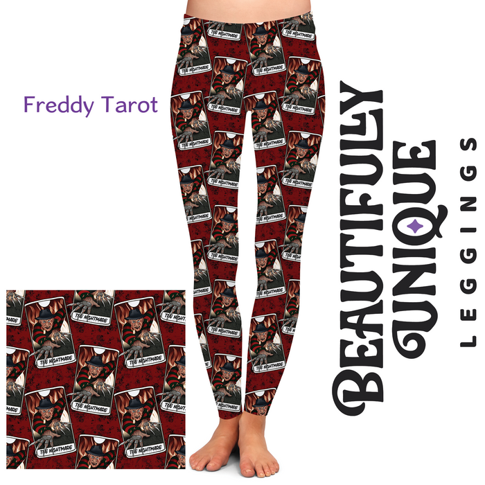 Freddy Tarot (Semi-Exclusive) - High-quality Handcrafted Vibrant Leggings -  - Leggings