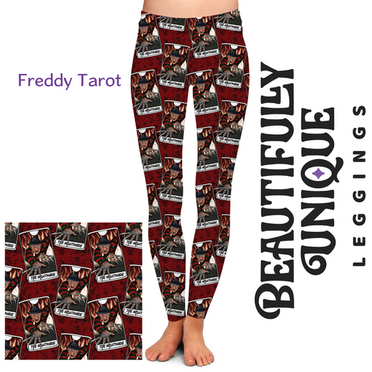 Freddy Tarot (Semi-Exclusive) - High-quality Handcrafted Vibrant Leggings -  - Leggings