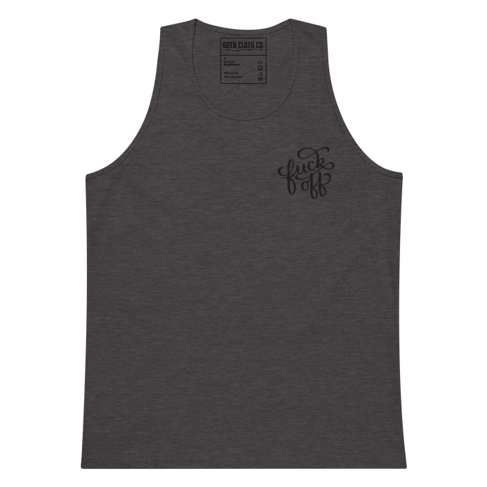 Fuck Off Embroidered Tank Top