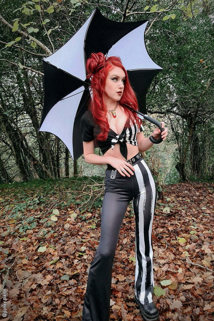 Funeral Procession Umbrella [BLACK/WHITE] -  - Umbrellas