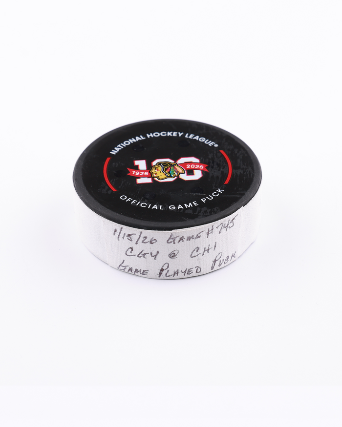 Game-Used Puck 1/15/26 23930