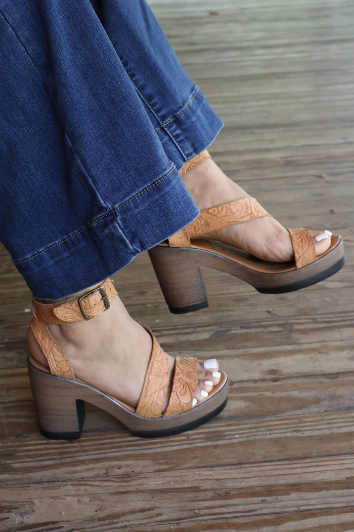 Georgia Leather Heels