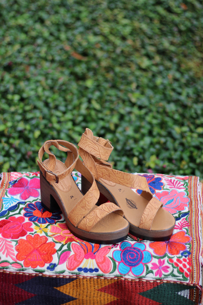 Georgia Leather Heels