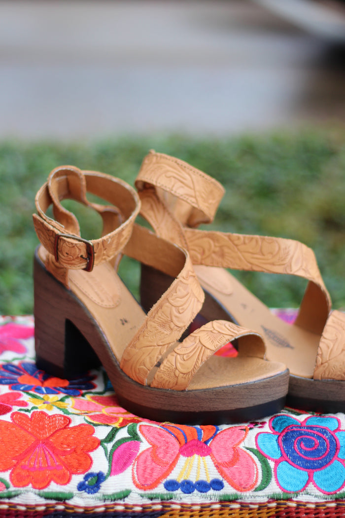 Georgia Leather Heels