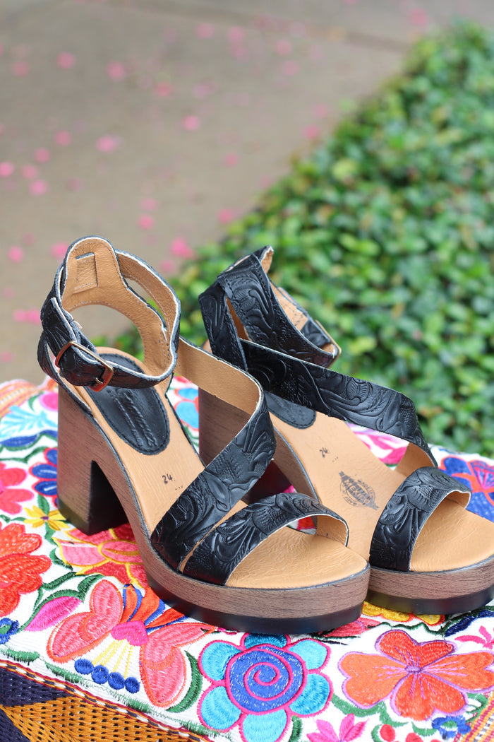 Georgia Leather Heels