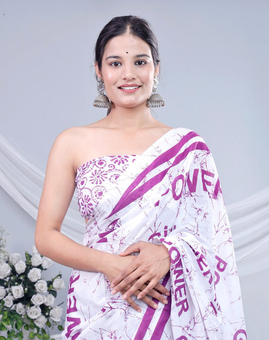 Handcrafted Cotton Saree