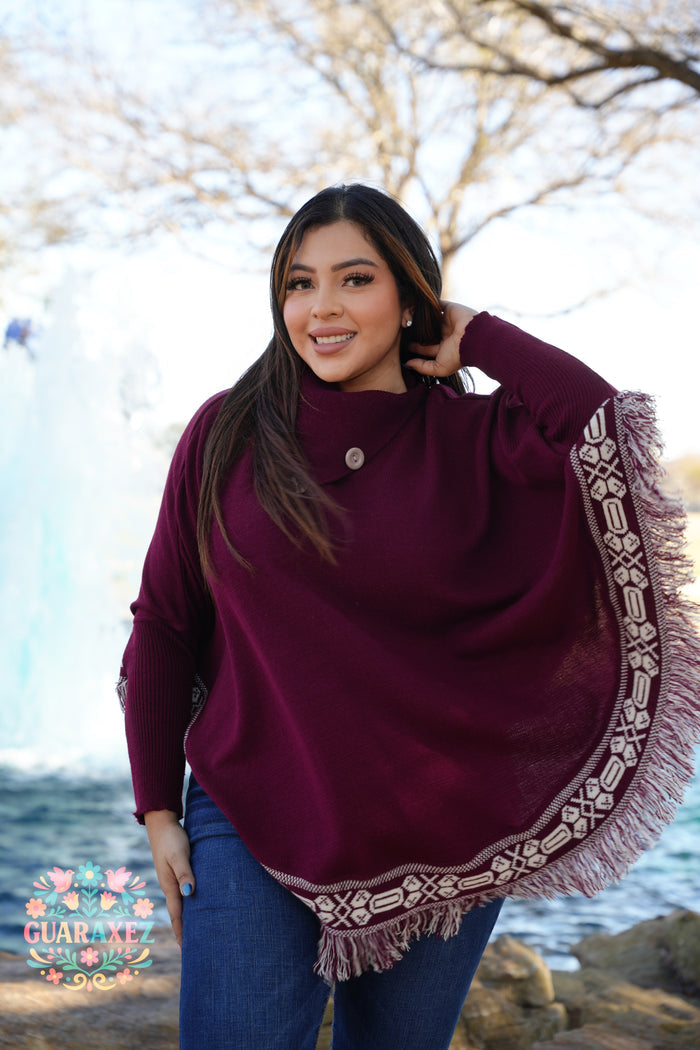 Grecia Poncho Artesanal Mexicano