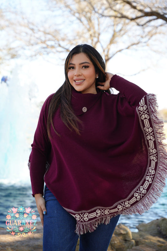 Grecia Poncho Artesanal Mexicano