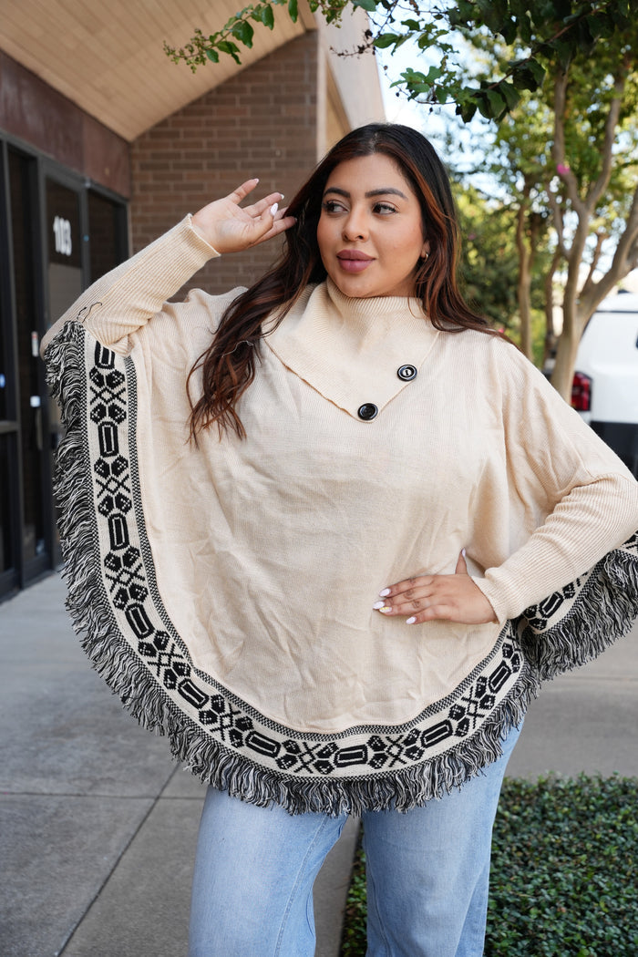 Grecia Poncho Artesanal Mexicano