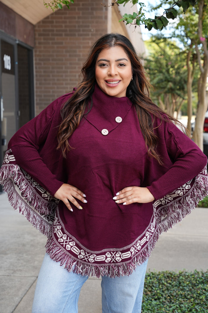Grecia Poncho Artesanal Mexicano