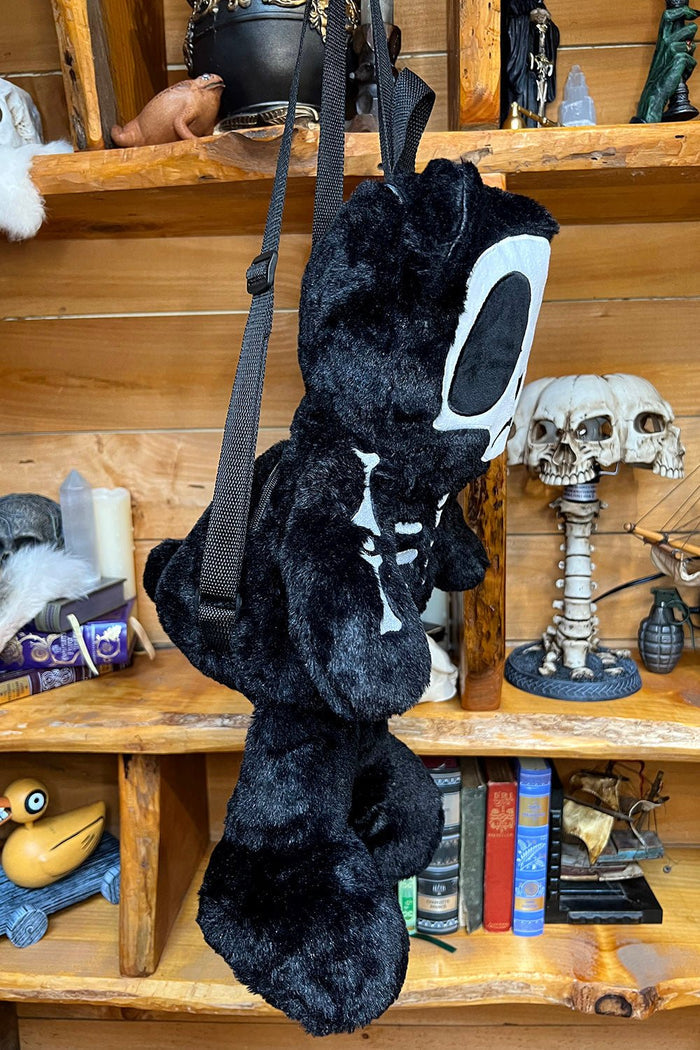Grumpy Bones Bear Plush Backpack -  - Backpack