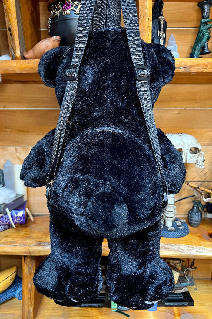 Grumpy Bones Bear Plush Backpack -  - Backpack