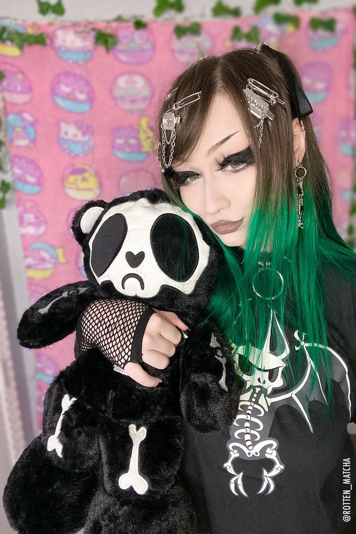 Grumpy Bones Bear Plush Backpack -  - Backpack