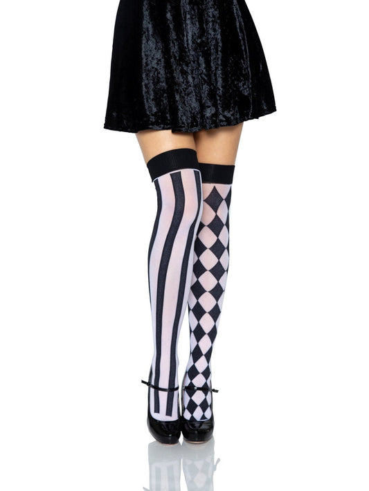 Harlequin Thigh High Stockings -  - Thigh Highs