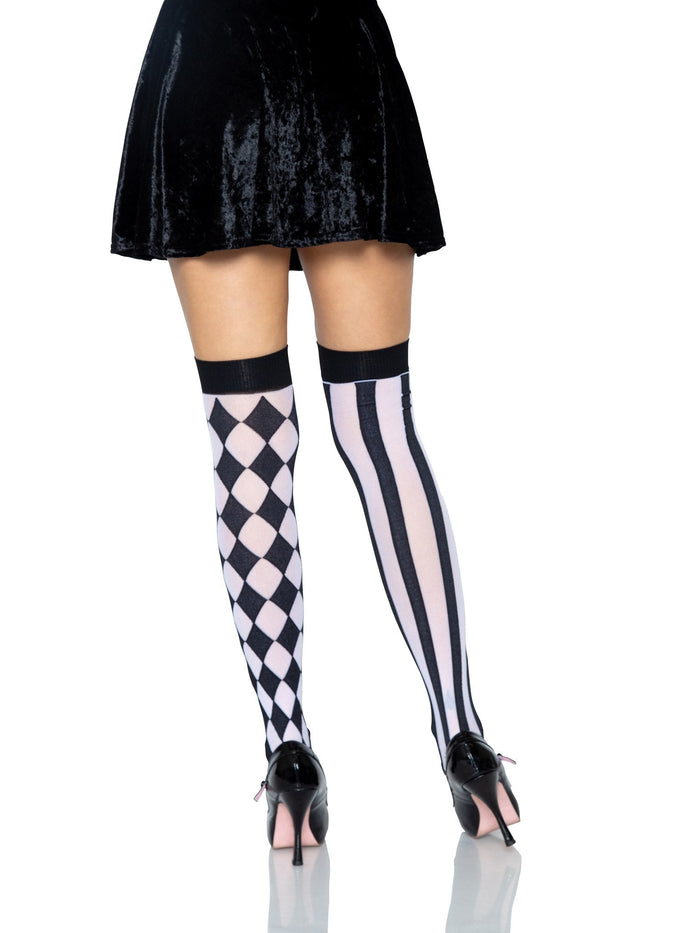 Harlequin Thigh High Stockings -  - Thigh Highs