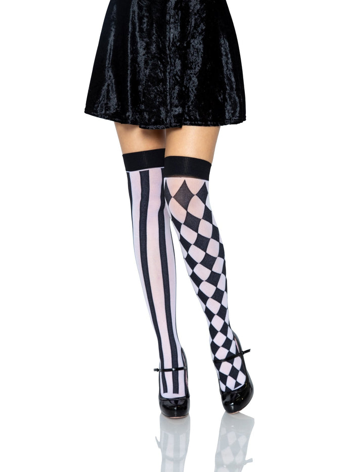 Harlequin Thigh High Stockings -  - Thigh Highs
