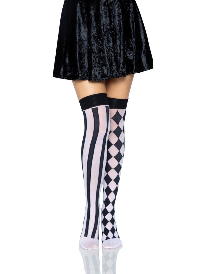 Harlequin Thigh High Stockings -  - Thigh Highs