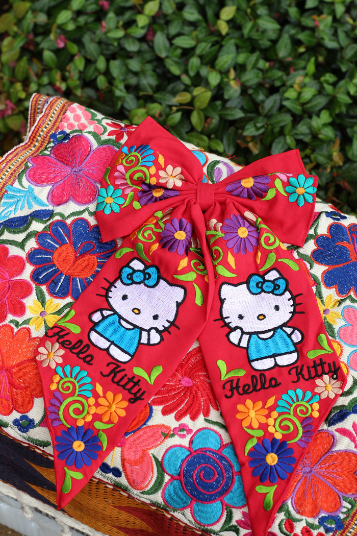 Hk Hair Bow Clip Long