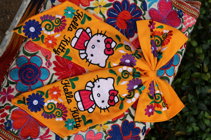 Hk Hair Bow Clip Long