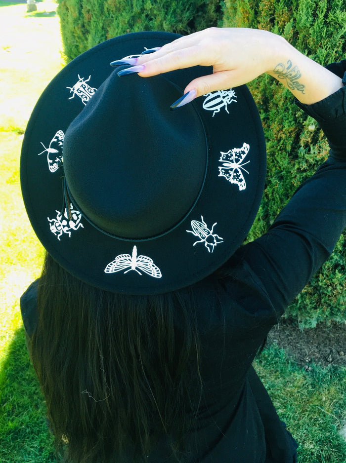 Vegan Felt Hat - Insects -  -