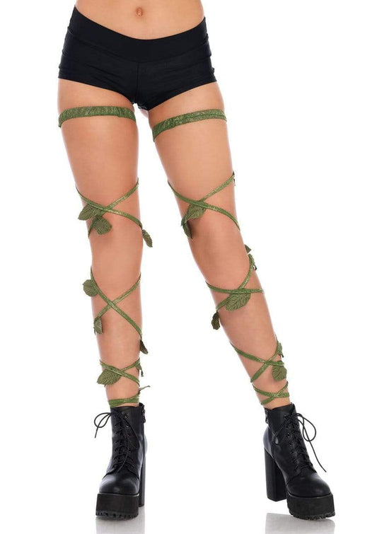 Ivy Shimmer Garter Leg Wraps -  - Hosiery