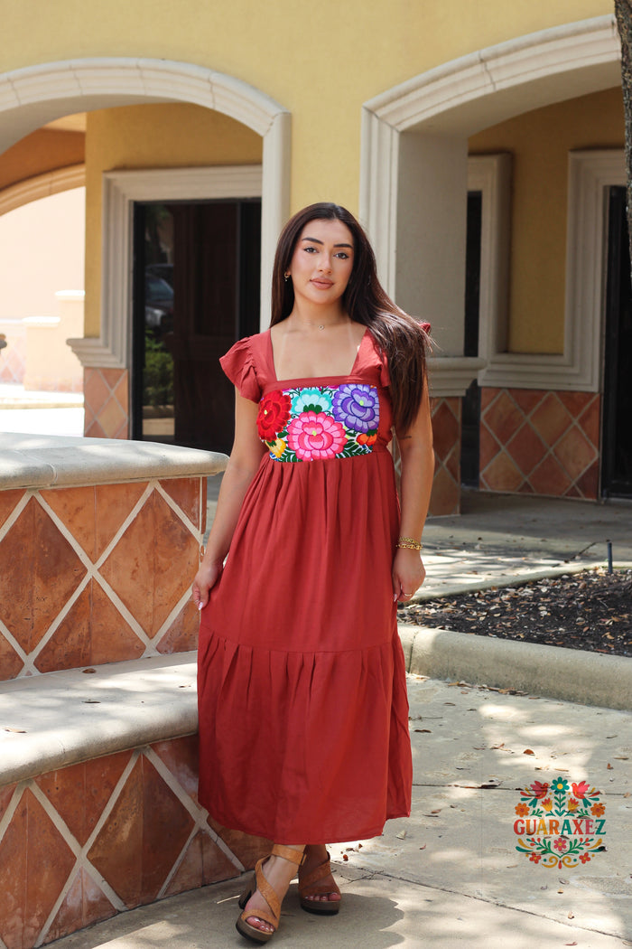 Julia Mexican Embroidery Dress