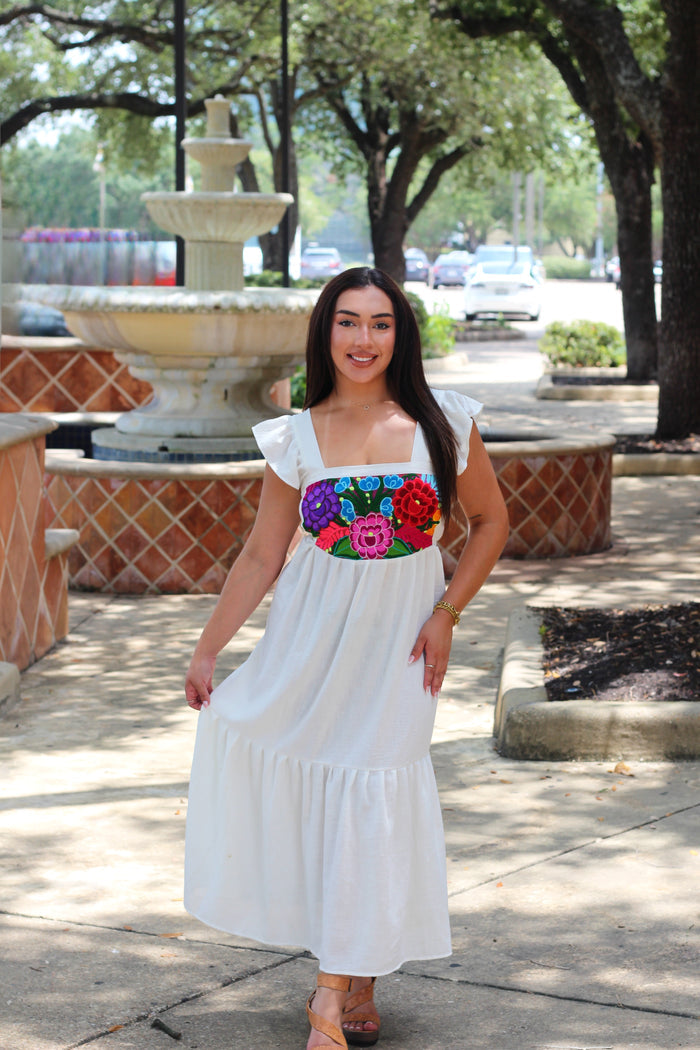 Julia Mexican Embroidery Dress