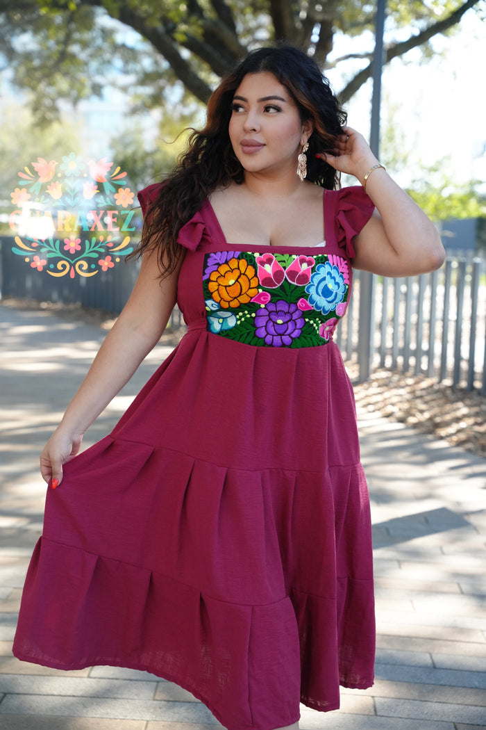 Julia Mexican Embroidery Dress