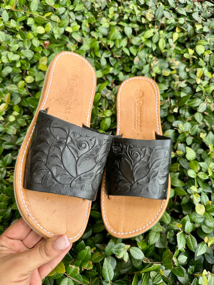 La Rosa Leather Sandals
