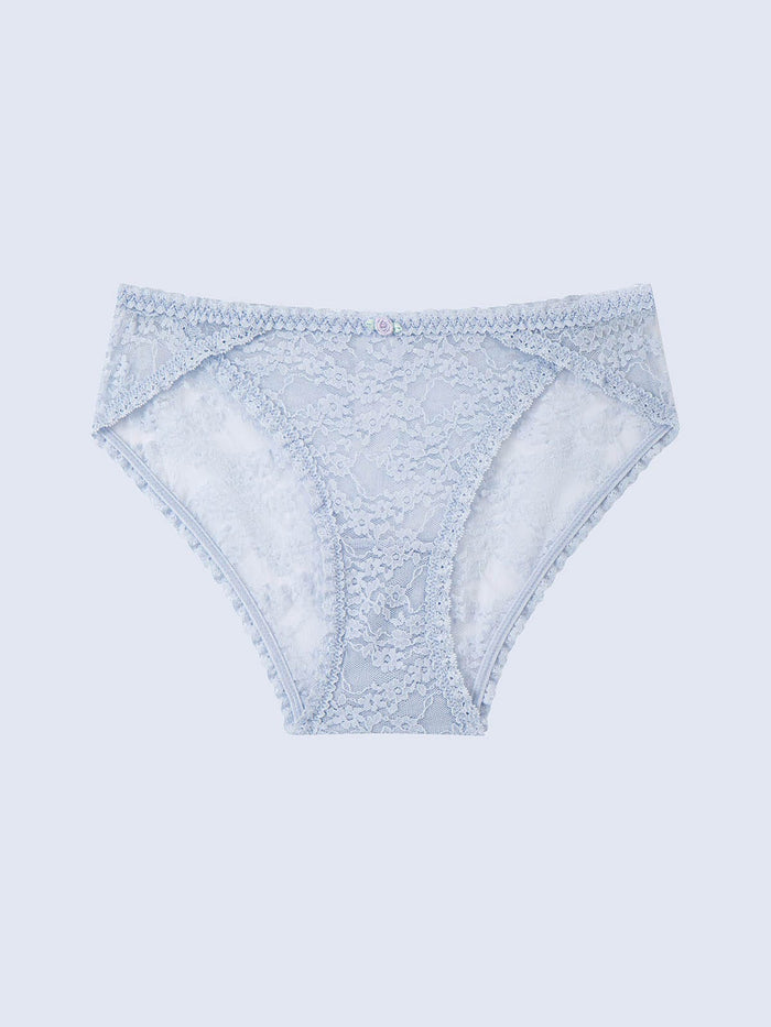 LEOMIE P SOLID, Lace Hipster Panty - 8f6-clearlightblue