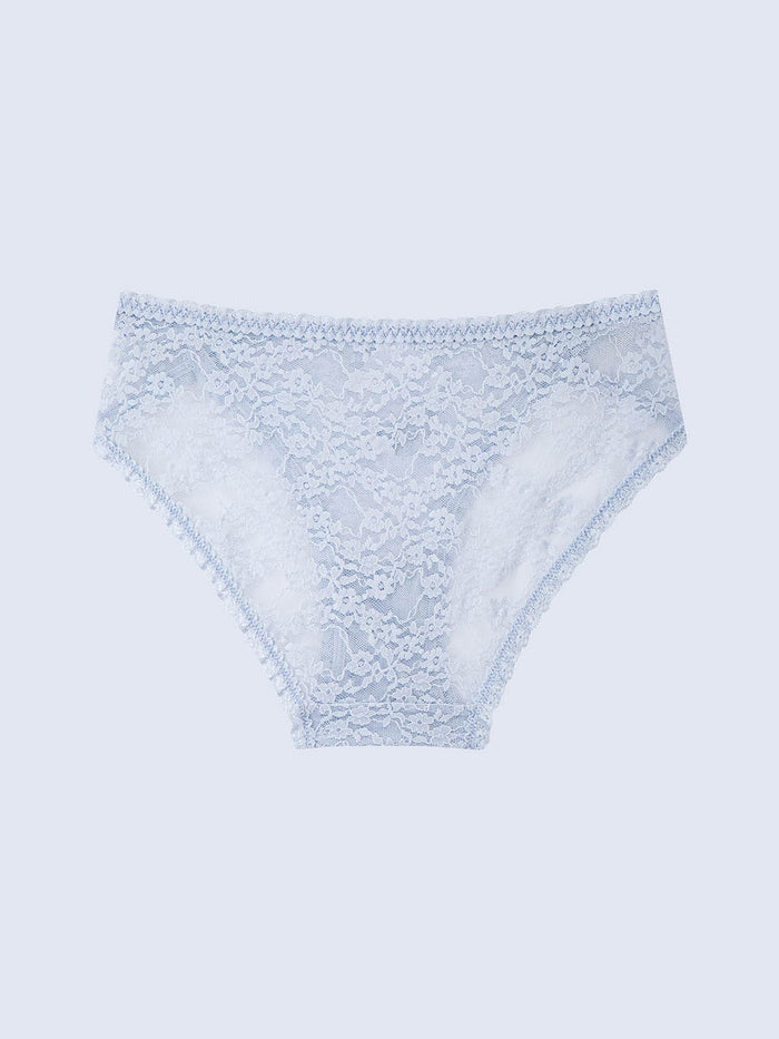 LEOMIE P SOLID, Lace Hipster Panty - 8f6-clearlightblue