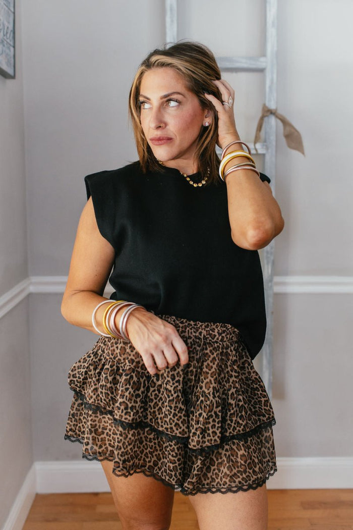 Leopard & Lace Shorts - Macoma Boutique180 Shorts