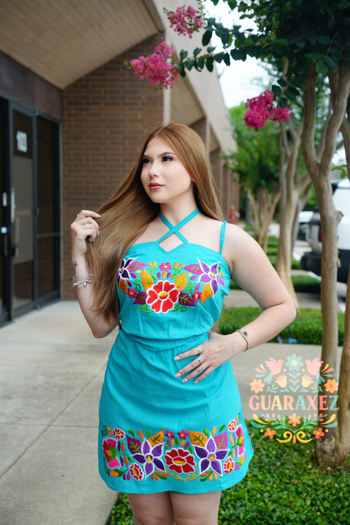 Lolita Embroidery Mexican Dress
