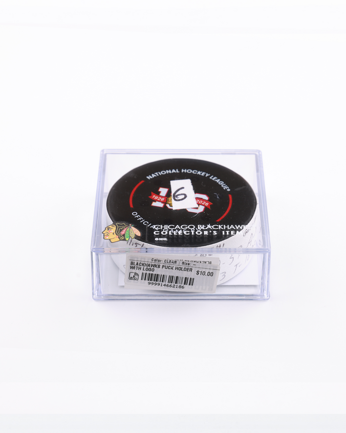 Louis Crevier Game-Used Goal Puck 4/15/2026 25400