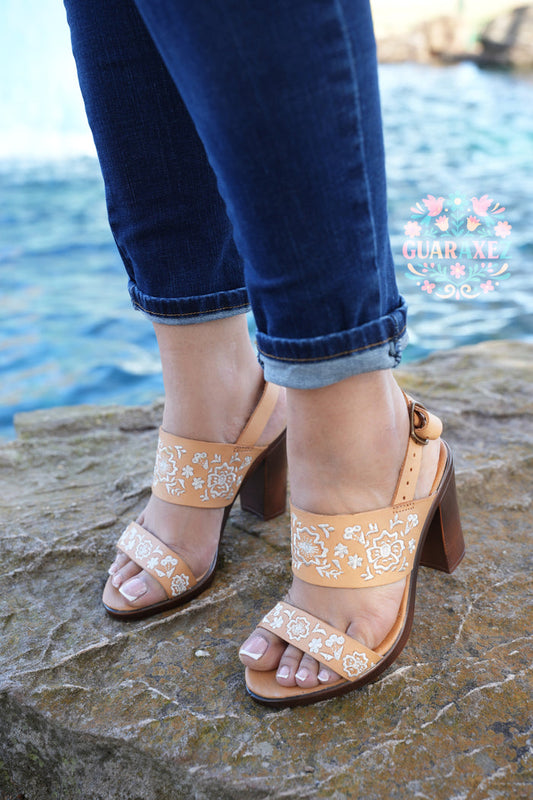 Lucia Embroidery Heel